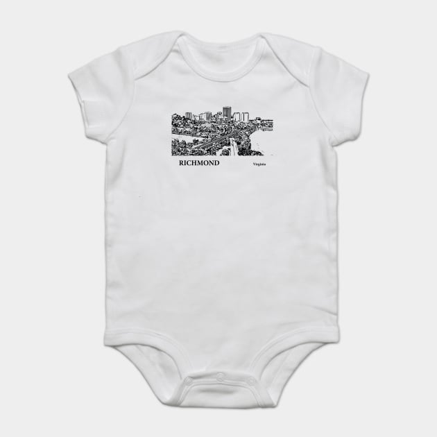 Richmond Virginia Baby Bodysuit by Lakeric